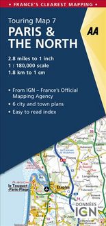 Produktbild: Paris & the North Touring Map