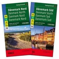 Produktbild: D&auml;nemark Nord und S&uuml;d, Stra&szlig;enkarten-Set 1:150.000, freytag & berndt
