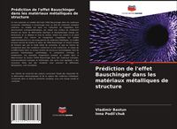 Produktbild: Pr&eacute;diction de l'effet Bauschinger dans les mat&eacute;riaux m&eacute;talliques de structure