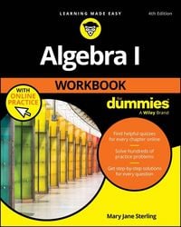 Produktbild: Algebra I Workbook For Dummies with Online Practice
