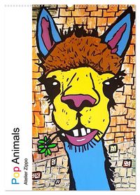 Produktbild: Pop Art Animals - Atelier Zippo (Wandkalender 2026 DIN A2 hoch), CALVENDO Monatskalender
