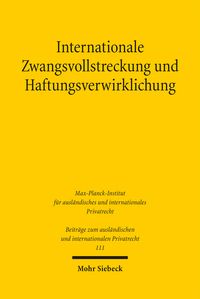 Produktbild: Internationale Zwangsvollstreckung und Haftungsverwirklichung
