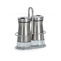 Produktbild: neuetischkultur Salz-/Pfefferstreuer-Set, 3-tlg., Glas/Edelstahl