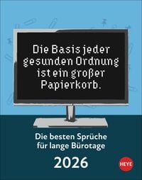 Produktbild: Die besten Sprüche für lange Bürotage Tagesabreißkalender 2026