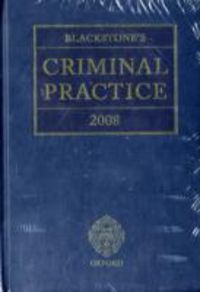 Produktbild: Blackstone's Criminal Practice 2008 (Book & CD-ROM Pack)