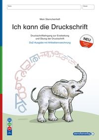Produktbild: Ich kann die Druckschrift - Ausgabe mit Artikelkennzeichnung (DaZ) - Schreiblehrgang - neue Ausgabe 2024