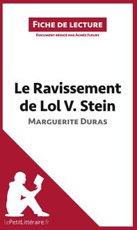 Produktbild: Le Ravissement de Lol V. Stein de Marguerite Duras (Fiche de lecture)