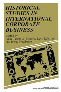 Produktbild: Historical Studies in International Corporate Business