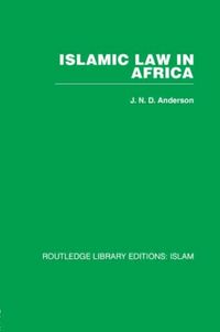 Produktbild: Anderson, J: Islamic Law in Africa