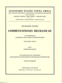 Produktbild: Mechanica sive motus scientia analytice exposita 2nd part