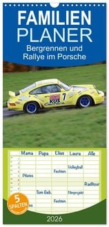 Produktbild: Familienplaner 2026 - Bergrennen und Rallye im Porsche mit 5 Spalten (Wandkalender, 21 x 45 cm) CALVENDO