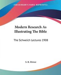 Produktbild: Modern Research As Illustrating The Bible