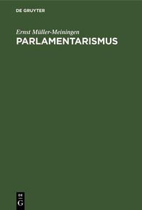 Produktbild: Parlamentarismus