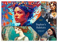 Produktbild: Daphne&rsquo;s Habitats, the Graphic Worlds of a Digital Muse (Desk Calendar 2027 DIN A5 landscape), CALVENDO 12 Month DeskCalendar
