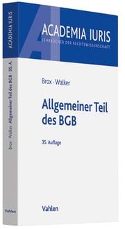 'Allgemeiner Teil Des BGB' Von 'Hans Brox' - Buch - '978-3-8006-7149-6'