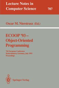 Produktbild: ECOOP '93 - Object-Oriented Programming