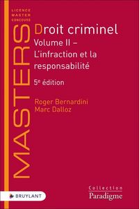Produktbild: Droit Criminel: Volume II; l Infraction et la Responsabilite 5e