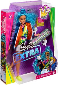 Bild vom Artikel Mattel - Barbie Extra Puppe mit blauen Haaren und Skateboard vom Autor 