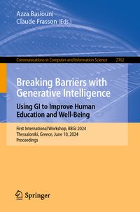 Produktbild: Breaking Barriers with Generative Intelligence. Using GI to Improve Human Education and Well-Being