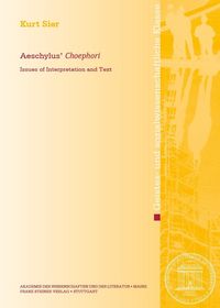 Produktbild: Aeschylus' "Choephori"