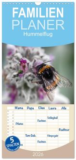 Produktbild: Familienplaner 2026 - Hummelflug mit 5 Spalten (Wandkalender, 21 x 45 cm) CALVENDO