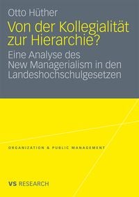 Produktbild: Von der Kollegialit&auml;t zur Hierarchie?