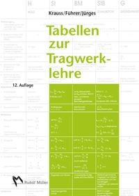 Bild vom Artikel Tabellen zur Tragwerklehre vom Autor Univ.-Prof. em. Dr.-Ing. Franz Krauss