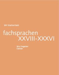 Produktbild: Fachsprachen XXVIII-XXXVI