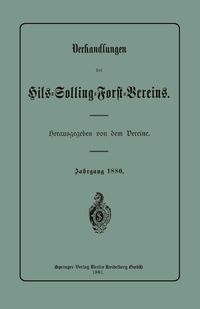 Produktbild: Verhandlungen des Hils-Solling-Forst-Vereins