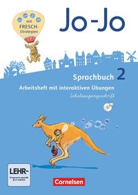 Jo-Jo Sprachbuch - Allgemeine Ausgabe - Neubearbeitung 2016. 2. Schuljahr - Arbeitsheft in Schulausgangsschrift mit CD-ROM