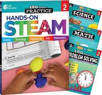 Produktbild: 180 Days(r) Steam, Science, Math, & Problem Solving Grade 2: 4-Book Set