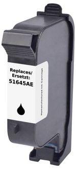 Produktbild: Renkforce Druckerpatrone ersetzt HP 45, 51645AE Kompatibel Schwarz RF-I-HP45BK RF-6922906