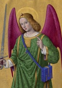 Produktbild: Carnet Lign&eacute; Heures Anne de Bretagne, Ange &Agrave; l'&Eacute;p&eacute;e