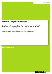 Produktbild: Fachlexikographie Sexualwissenschaft