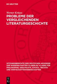 Produktbild: Probleme der vergleichenden Literaturgeschichte