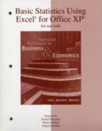 Produktbild: Basic Statistics Using Excel for Office XP for Use with Statistical Techniques in Business & Economics