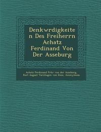 Produktbild: Denkw Rdigkeiten Des Freiherrn Achatz Ferdinand Von Der Asseburg