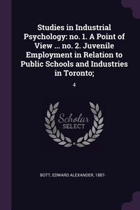 Produktbild: Studies in Industrial Psychology