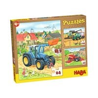 Produktbild: Puzzles Traktor & Co. 3 Motive je 24 Teile