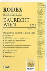 Produktbild: KODEX Baurecht Wien 2024