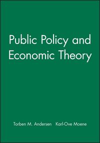 Produktbild: Andersen, T: Public Policy and Economic Theory