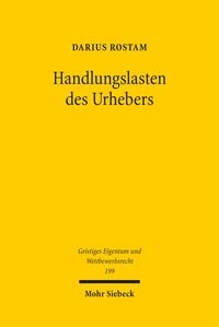 Produktbild: Handlungslasten des Urhebers
