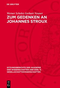 Produktbild: Zum Gedenken an Johannes Stroux