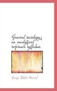 Produktbild: General Sociology; An Analytical Reference Syllabus