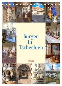 Produktbild: Burgen in Tschechien (Tischkalender 2026 DIN A5 hoch), CALVENDO Monatskalender