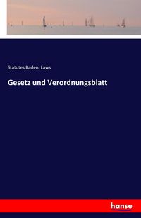 Produktbild: Gesetz und Verordnungsblatt