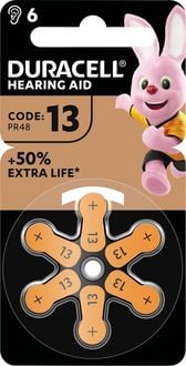 Produktbild: Duracell H&ouml;rger&auml;tebatterie ZA13 1.45V 1 St. 290 mAh Zink-Luft