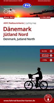 Produktbild: BVA ADFC Radtourenkarte D&auml;nemark, J&uuml;tland Nord/Denmark, Jutland North 1:150.000