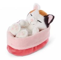 Bild vom Artikel NICI 48085 - Sleeping Kitties, Schlafende Katze im Körbchen, Plüsch, beige/pink vom Autor 