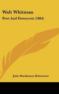 Produktbild: Robertson, J: Walt Whitman